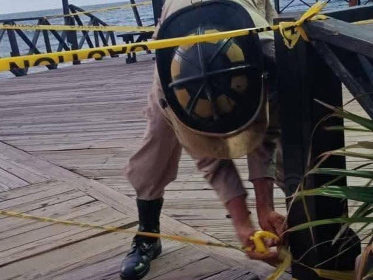 El muelle colapsó y tres personas cayeron al vacío: así ocurrió el incidente en Tela