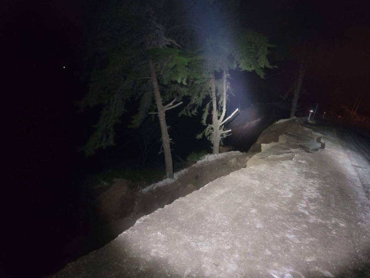 Totalmente inhabilitada: así despedazó falla geológica la carretera a Ocotepeque