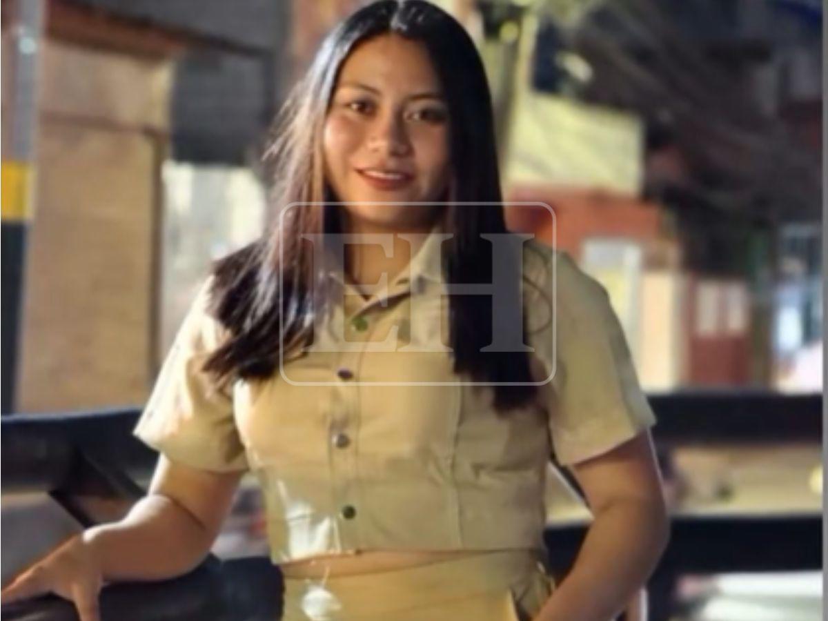 Yury Mejía, agente policial que murió cuando era trasladada al hospital en Lempira