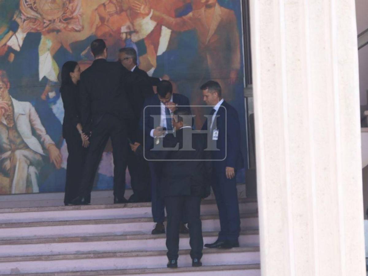 Bajo fuerte blindaje: Kristi Noem y Nasry Asfura se reunieron en Casa Presidencial