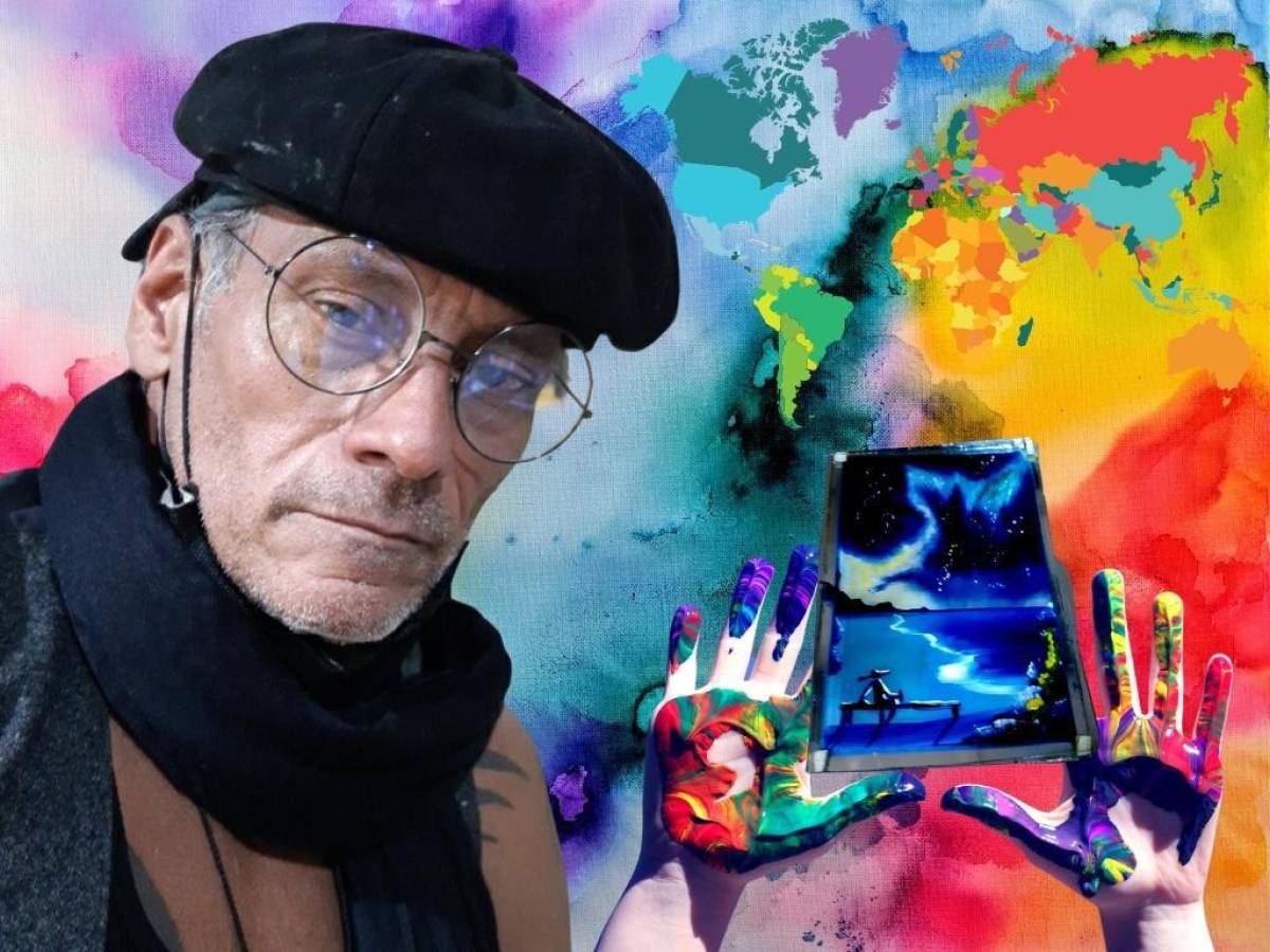 “Tote” Gallardo: El artista que pinta con sus dedos un mundo mejor para los niños
