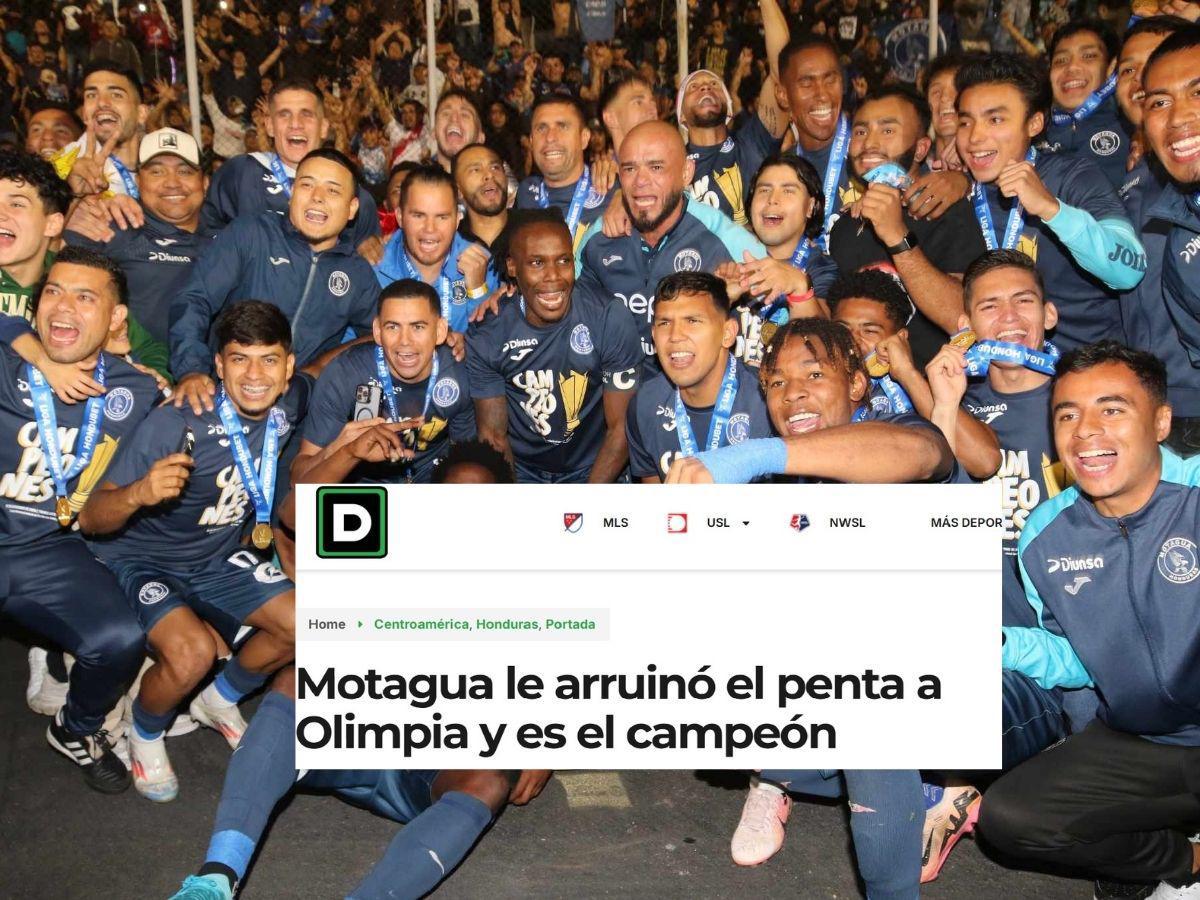 Lo que dice la prensa internacional tras título de Motagua y dejan mensaje a Olimpia
