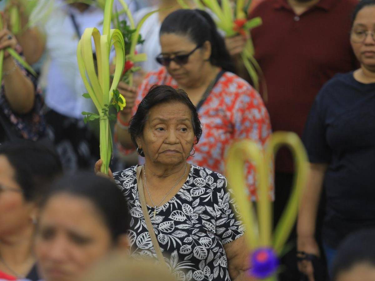 Domingo de Ramos llena de fe y tradición las calles del norte de Honduras