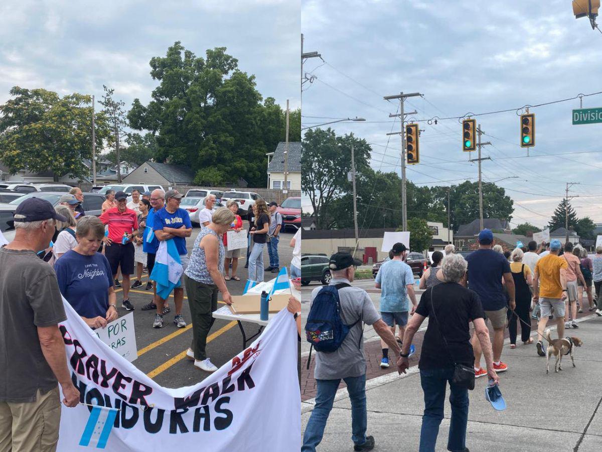 Caminata convocada por iglesias trasciende fronteras: hondureños en EE UU participan