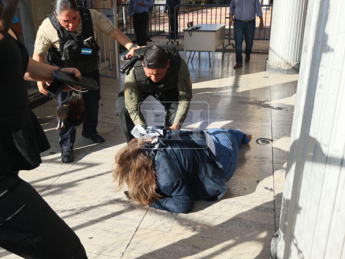 Con heridas en la espalda y cabello quemado: así quedó la diputada Gladis tras ataque con explosivo