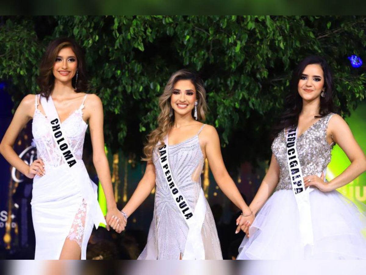 Así lucieron las tres finalistas para conocer el veredicto del jurado.