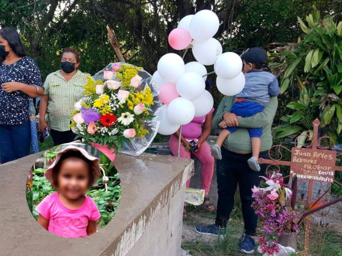 Entre llanto y consternación dan último adiós a Emily Sofía, niña encontrada muerta en Siguatepeque