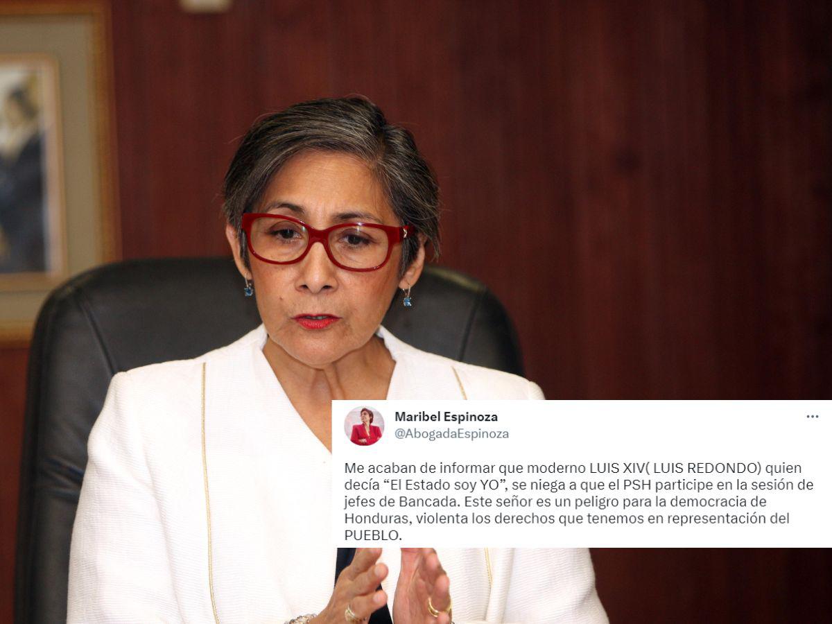 Maribel Espinoza denuncia exclusión en reunión de bancadas y tilda a Redondo de “un peligro para la democracia”