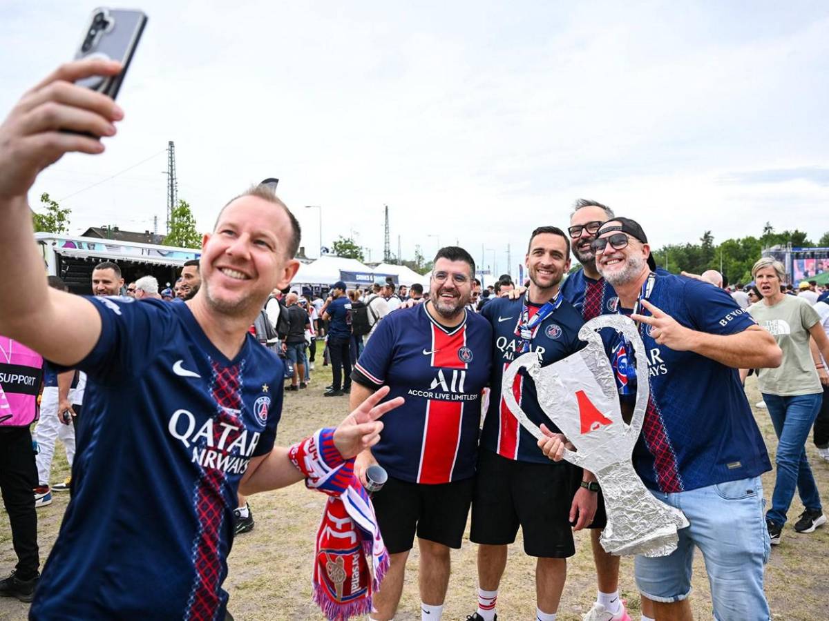 El ambiente en la final de la UEFA Champions League entre PSG vs Arsenal