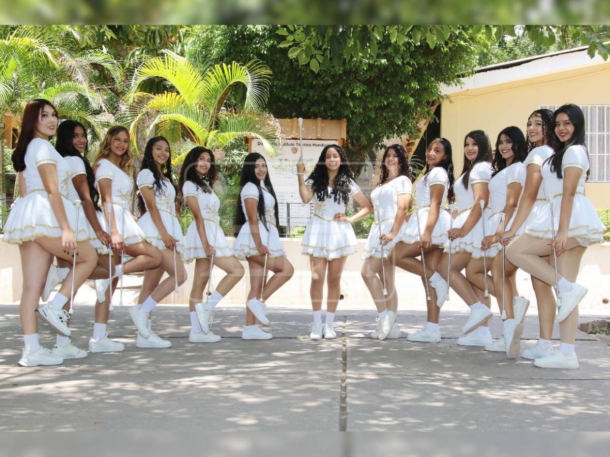 Belleza y coordinación: así se preparan las palillonas del Técnico Honduras