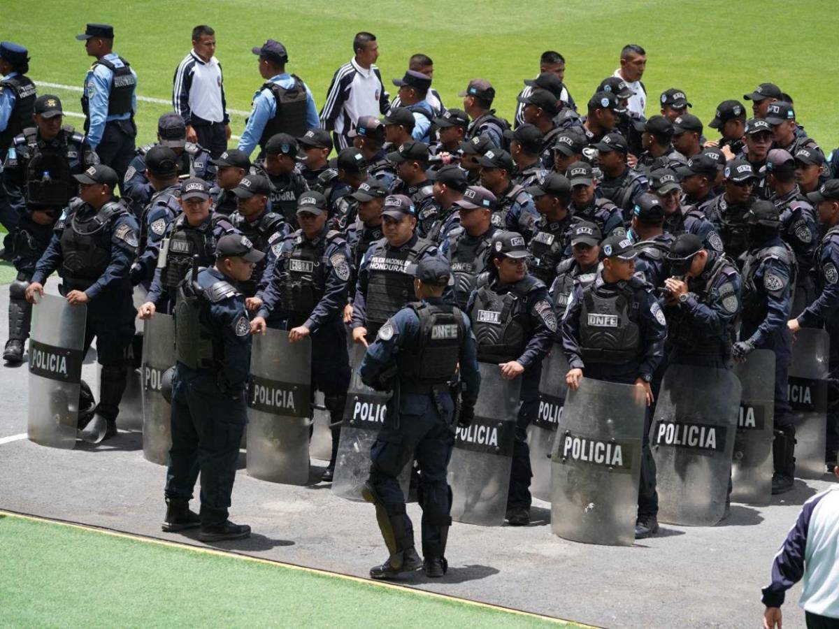 Siete anillos de seguridad resguardan la final entre Olimpia y Real España