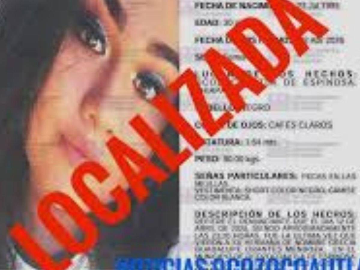 Mujer desapareció y su búsqueda se dificultó por el uso excesivo de filtros en sus fotos