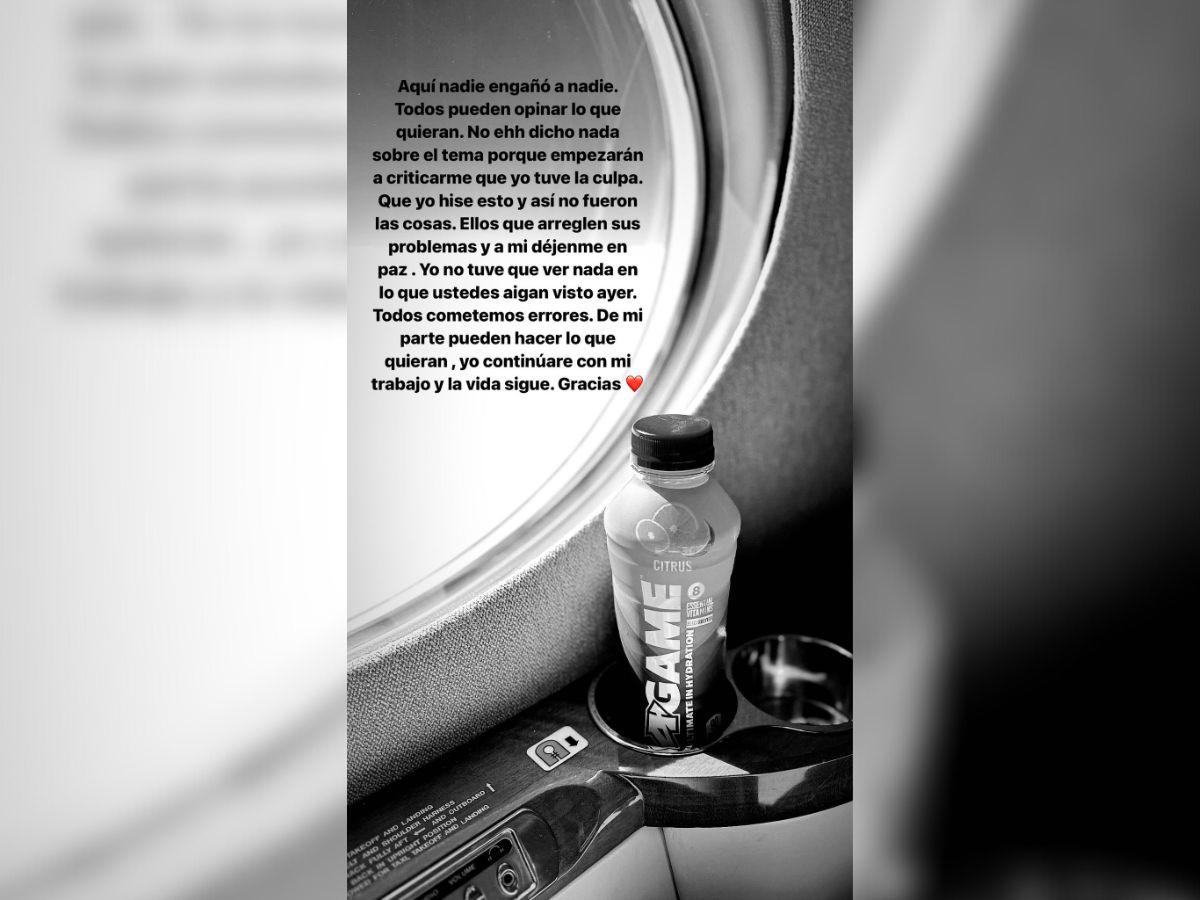 Las historias de Instagram fueron el canal que utilizó para transmitir el mensaje.