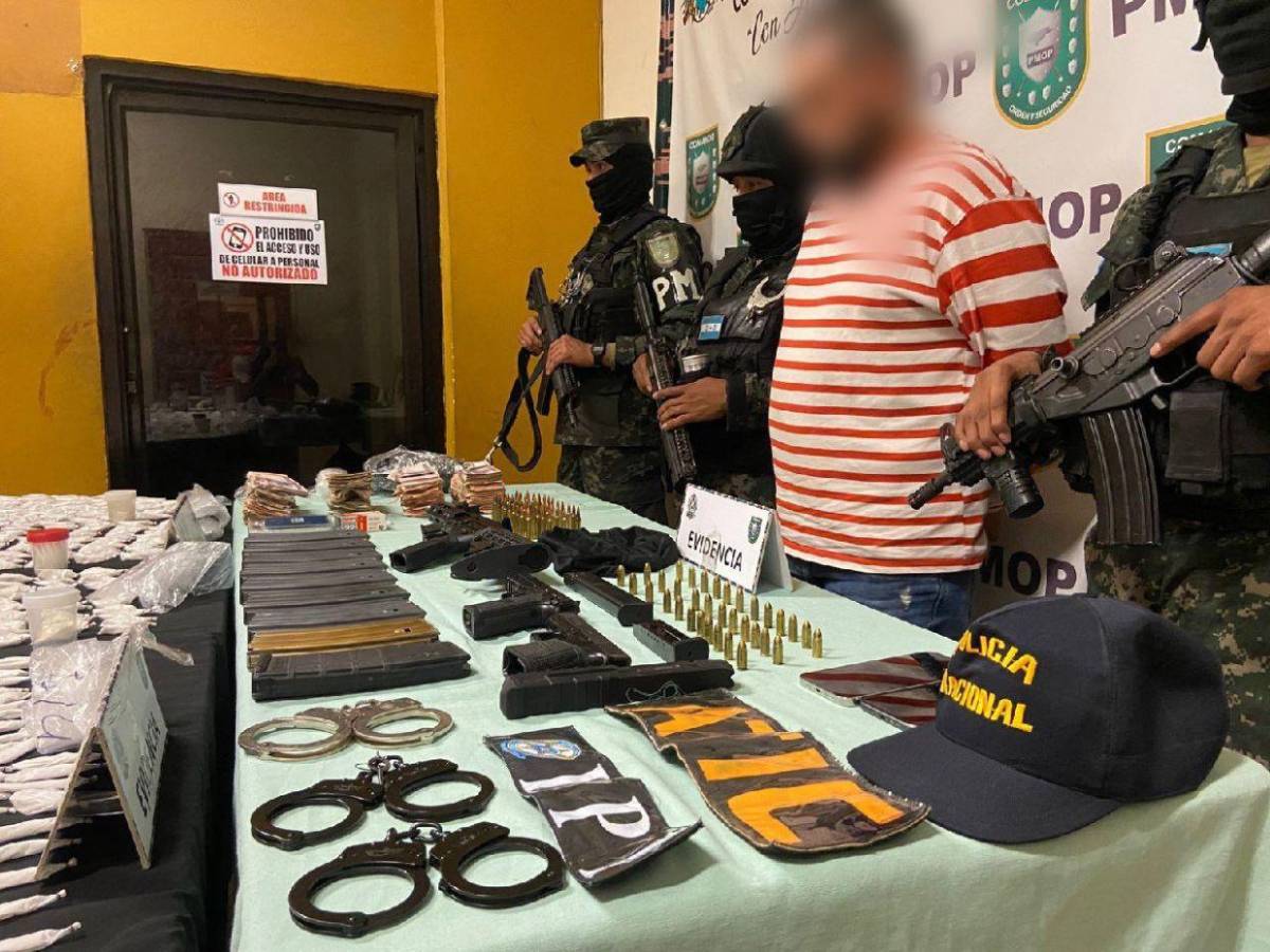 En posesión de arsenal y droga detuvieron a miembro de cártel en Honduras