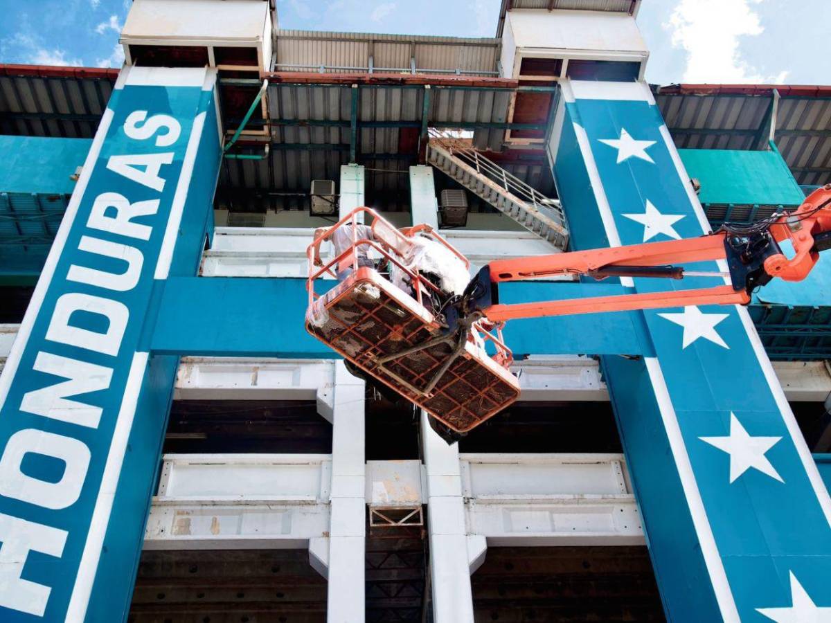 Así están puliendo el Estadio Olímpico para visita de Messi a Honduras