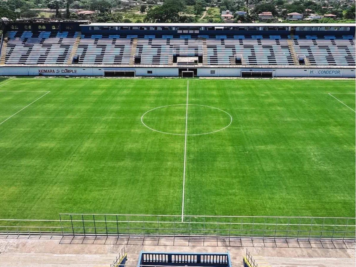 Una belleza: Así avanza la remodelación del estadio Juan Ramón Brevé en Juticalpa, Honduras