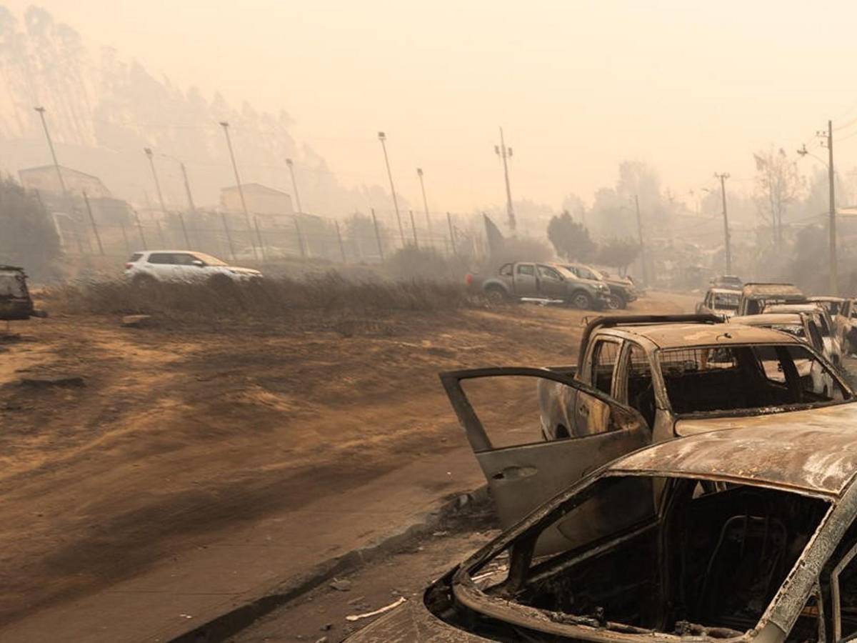La caótica escena en Chile, que amanece consumida por las llamas
