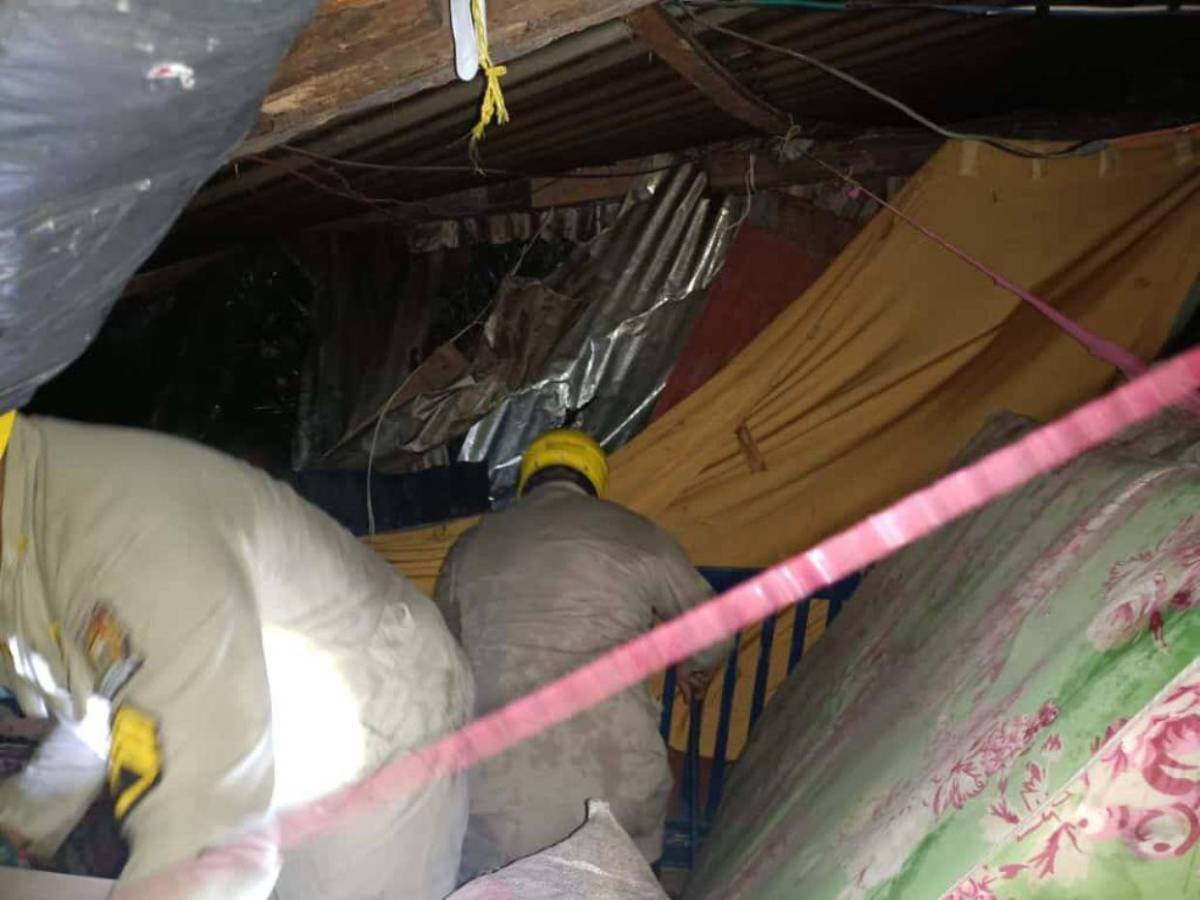 Sacó a sus hijos antes de morir: Luz Triminio, madre soterrada tras colapsar su casa en Comayagüela