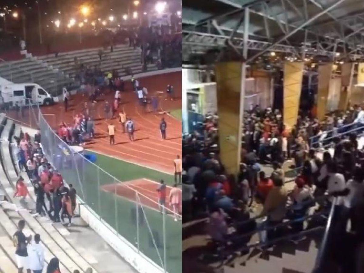 Evacúan estadio en Ecuador durante un partido por amenaza de bomba