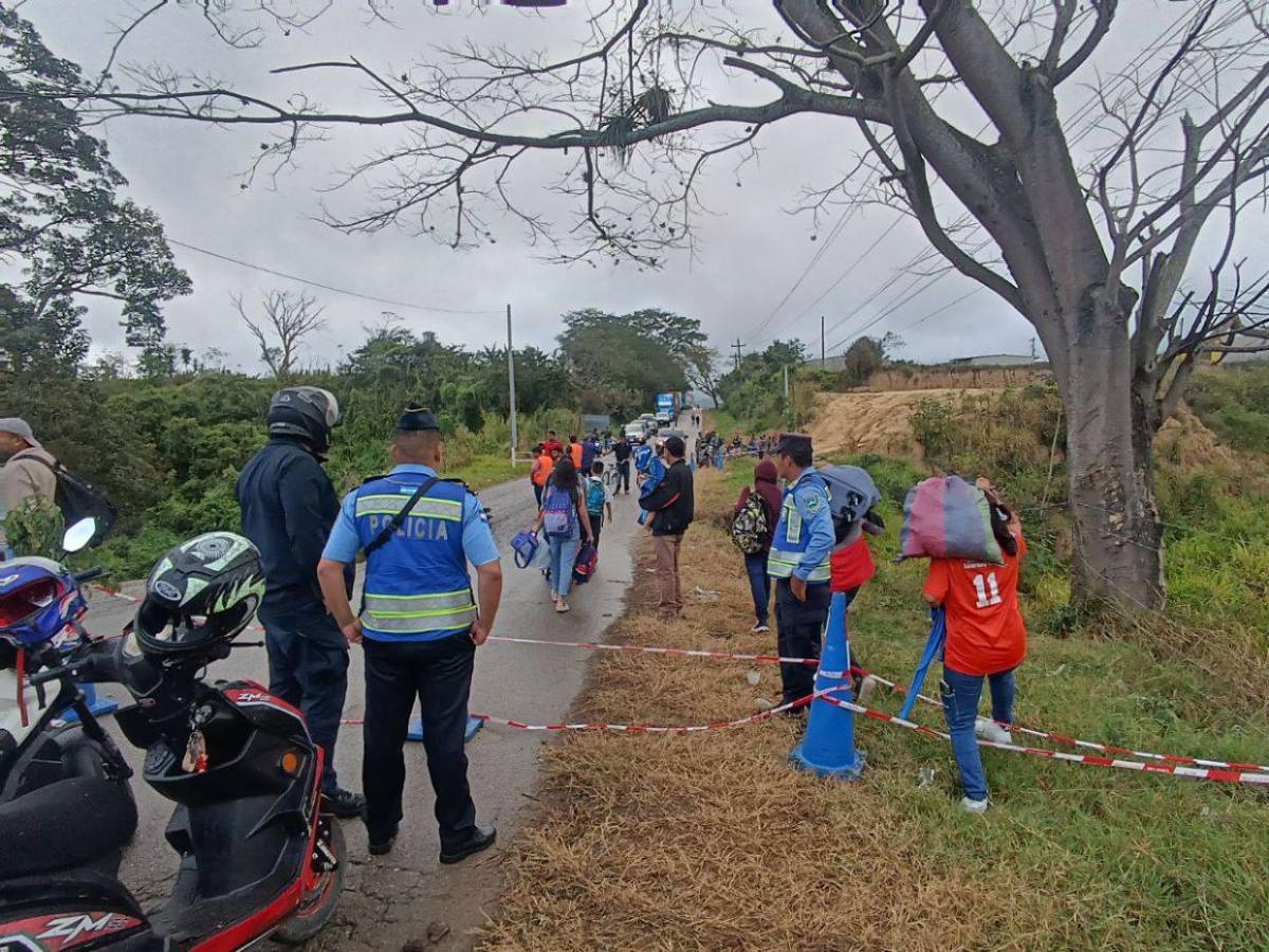 Socavón deja incomunicado punto fronterizo entre Honduras y Nicaragua