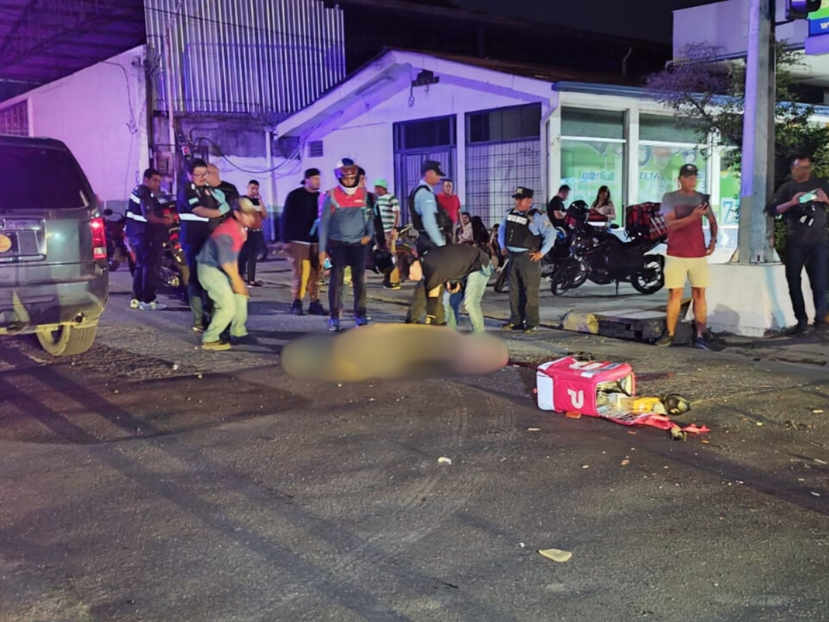 Joven motociclista muere tras ser embestido en barrio Las Acacias, SPS