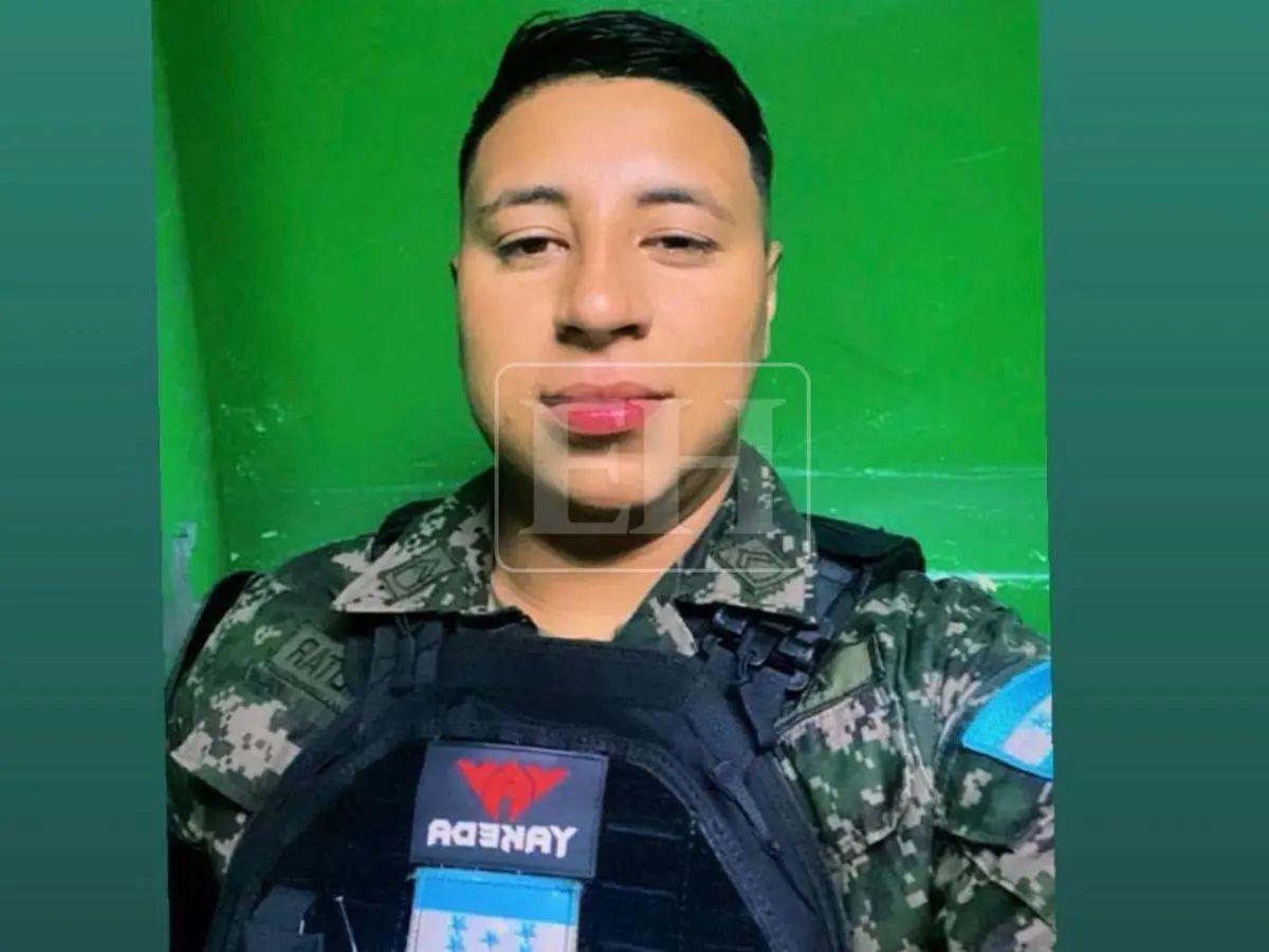 Con honores despiden al militar Álvaro Colindres, acribillado en la Villa Unión