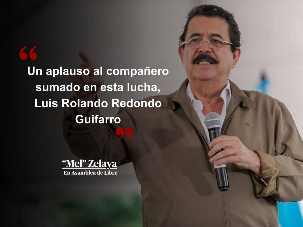 “Se preocupa la oligarquía porque Rixi no se vende: Frases de 'Mel' Zelaya en asamblea “Se preocupa la oligarquía porque Rixi no se vende: Frases de 'Mel' Zelaya en asamblea