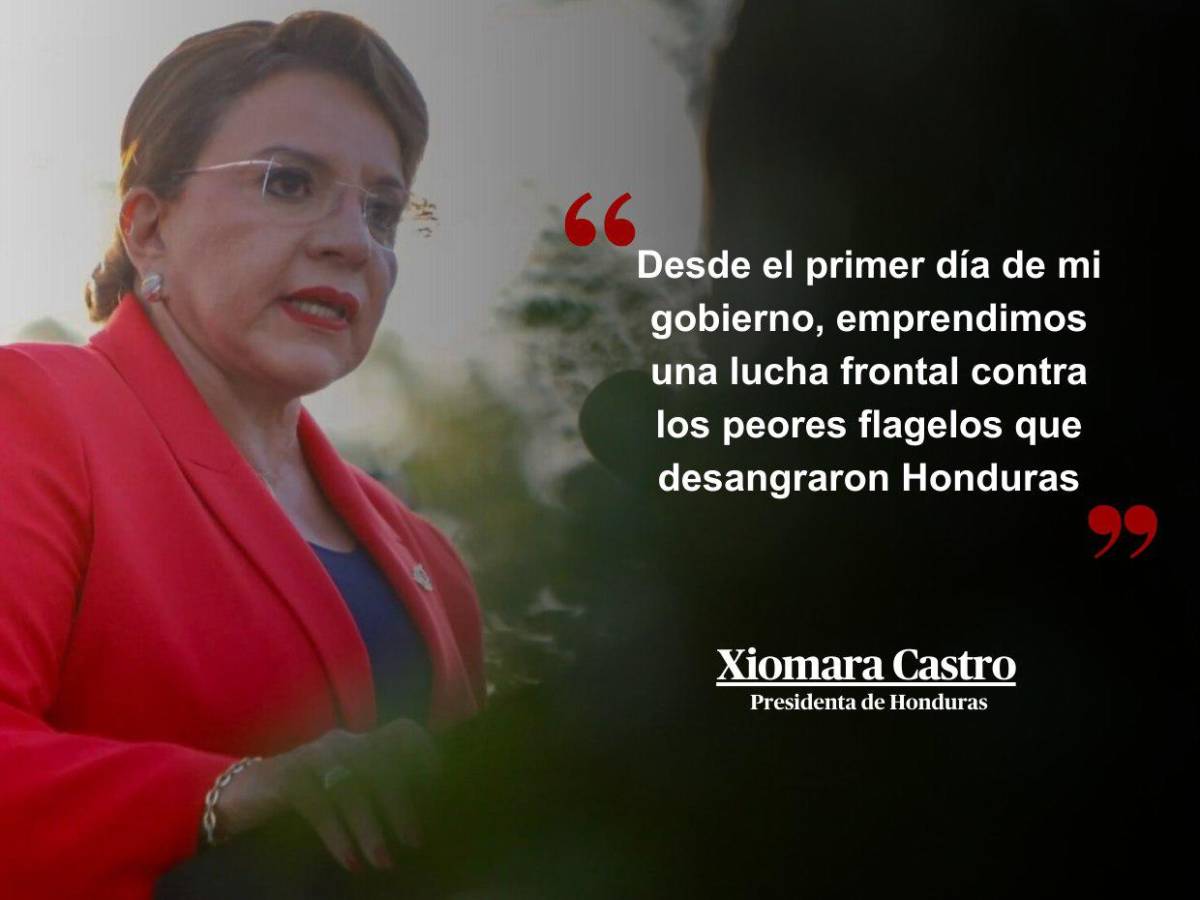 Frases de la presidenta Castro durante la inauguración del mes patrio en Honduras