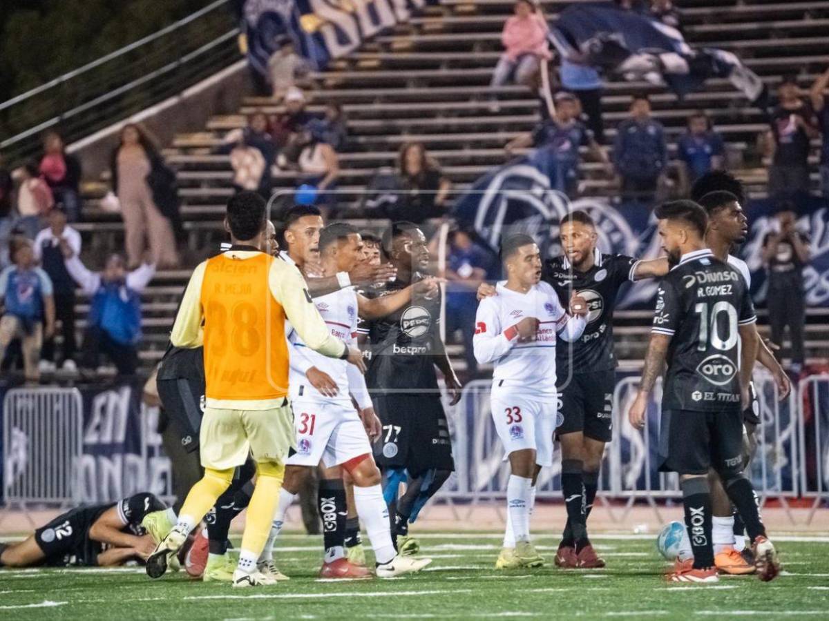 Fotos: Jugadores de Motagua y Olimpia protagonizan zafarrancho en EE UU