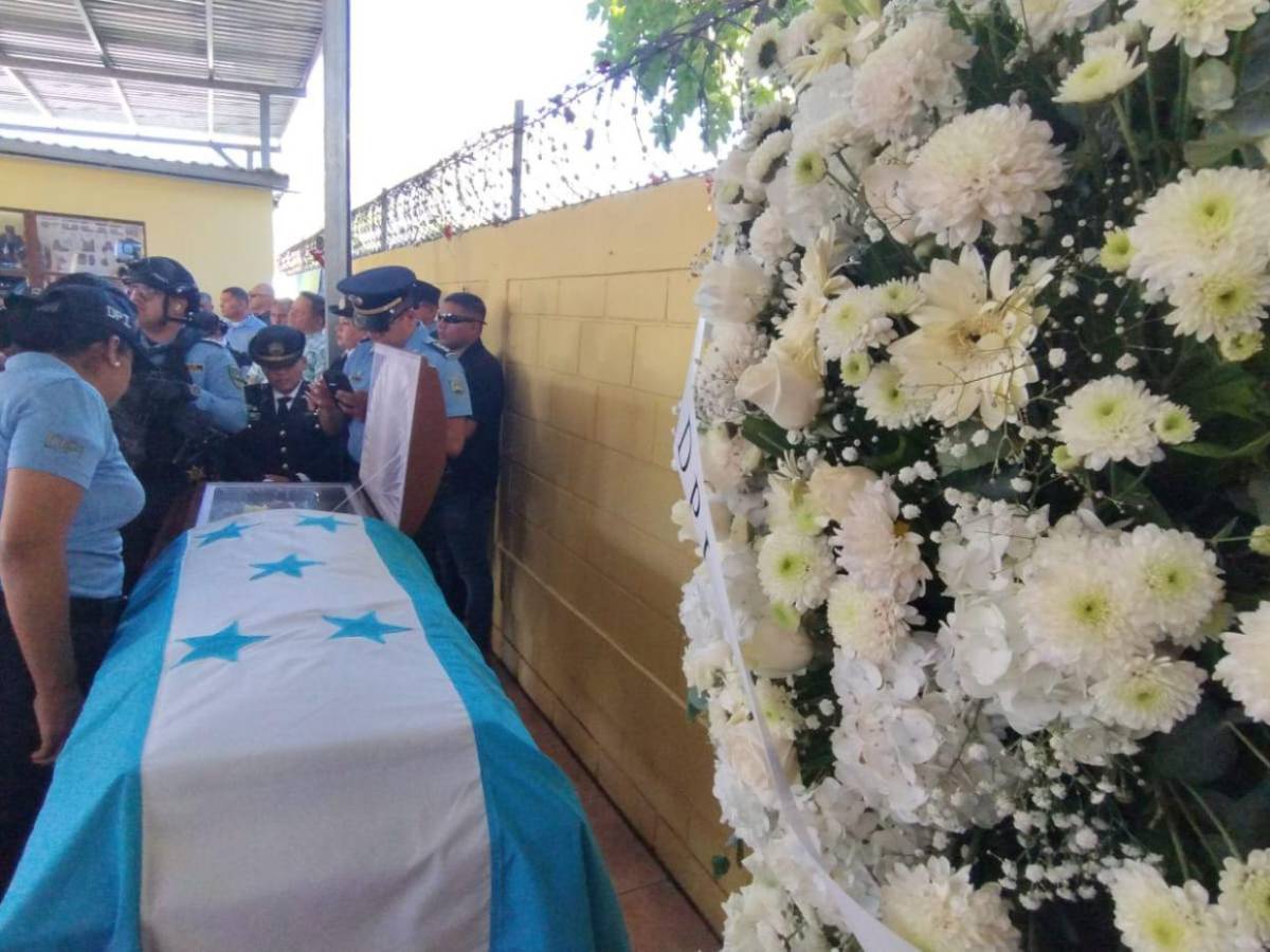 Despiden a Esteban Vargas, policía que perdió la vida tras un enfrentamiento en Chamelecón