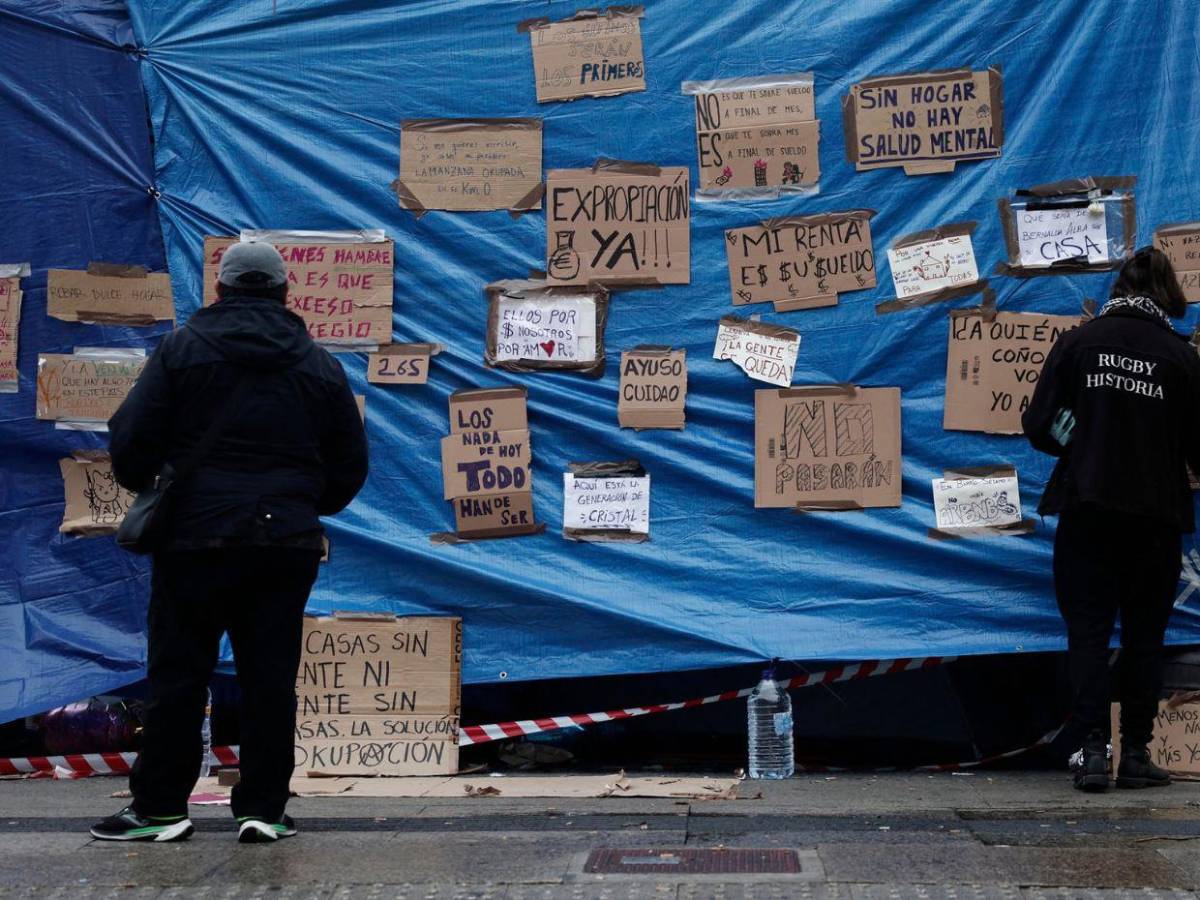 Marchan en España para denunciar la caída de los decretos de vivienda y reclamar rebaja en alquileres