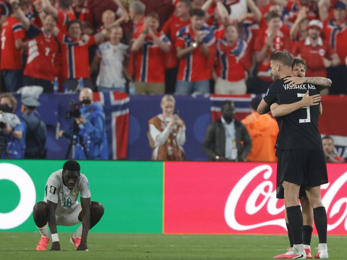 La celebración de Noruega al clasificar, tras 28 años sin jugar una Copa del Mundo