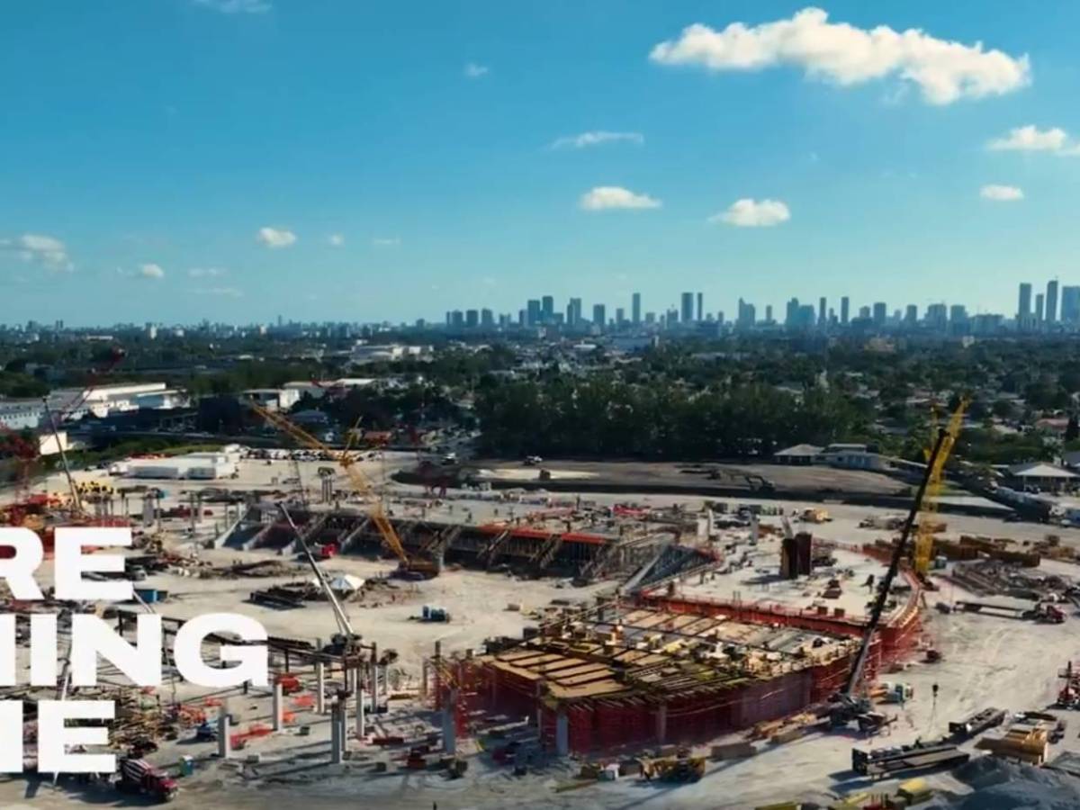Nuevo estadio del Inter Miami de Messi: así avanza la construcción
