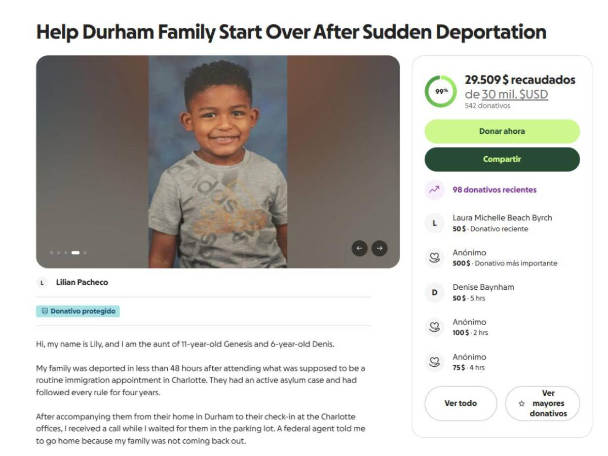 Genesis y Denis, hondureños deportados con sus padres tras cita migratoria en EE UU