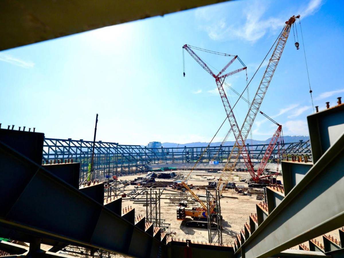 Estadio más grande de Centroamérica: así avanza construcción de lujoso recinto en El Salvador