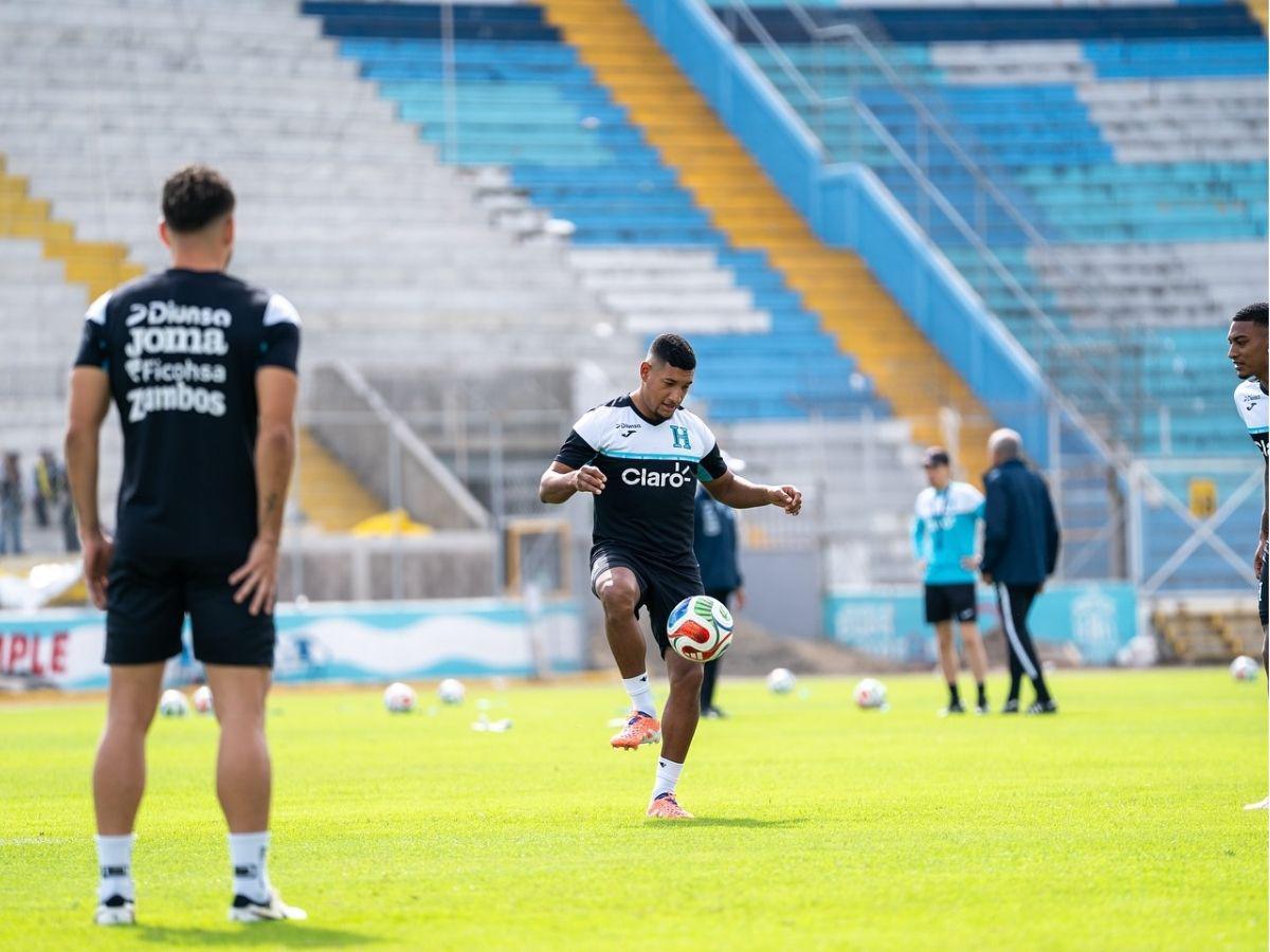 ¿Pelones? Palma sorprende en entreno de Honduras antes de enfrentar a Costa Rica