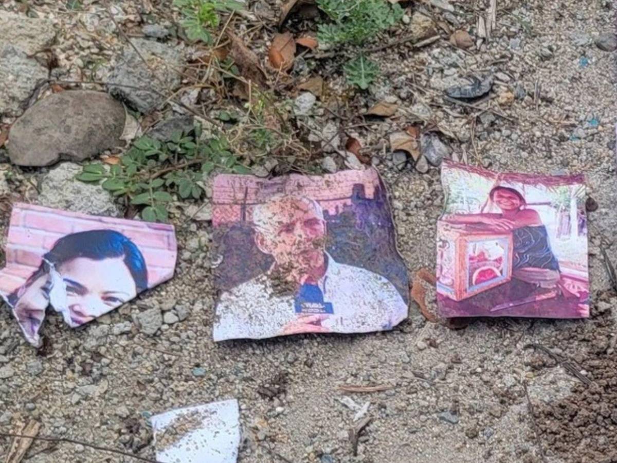 ¿Brujería en El Paraíso? Hallan fotos de famosos y políticos en cementerio