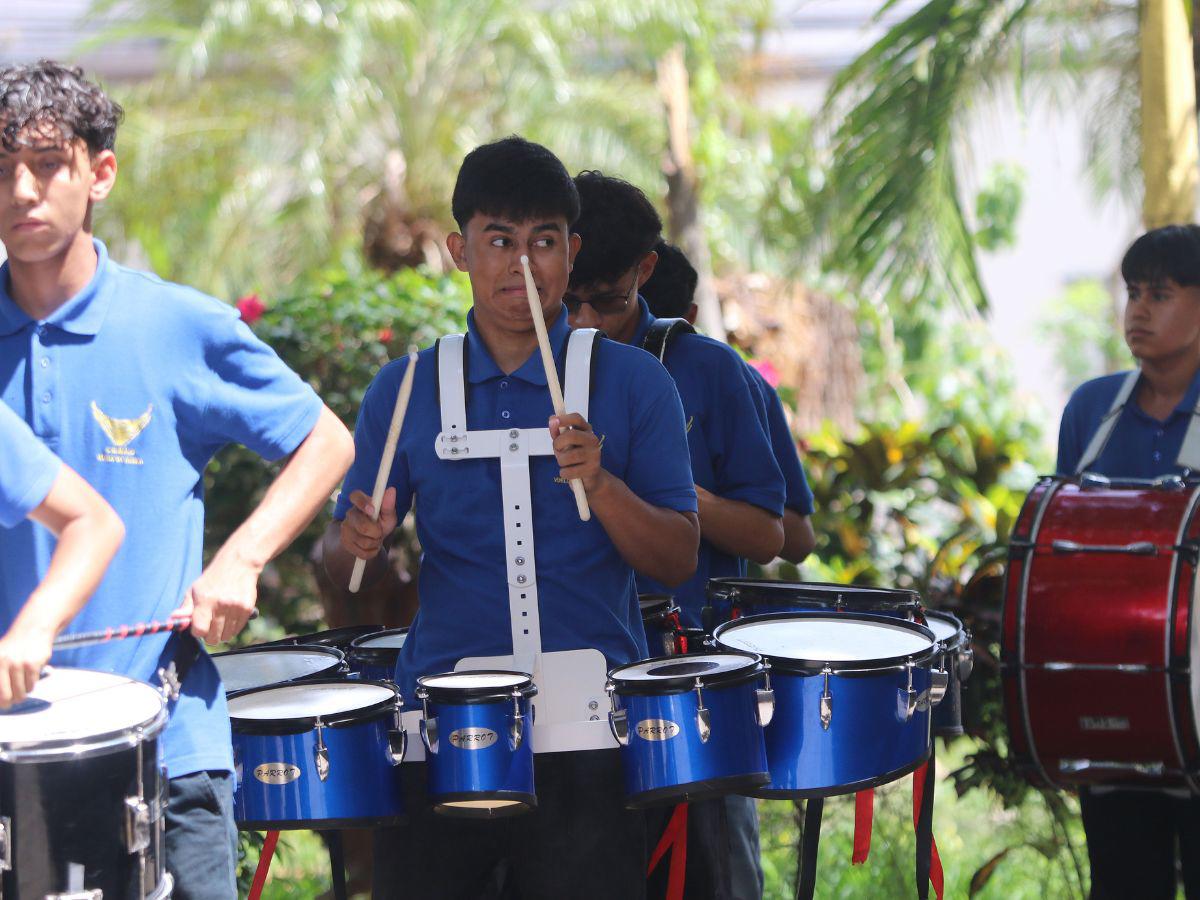 La banda del Instituto Vuelo de Águila lista para brillar en los desfiles patrios