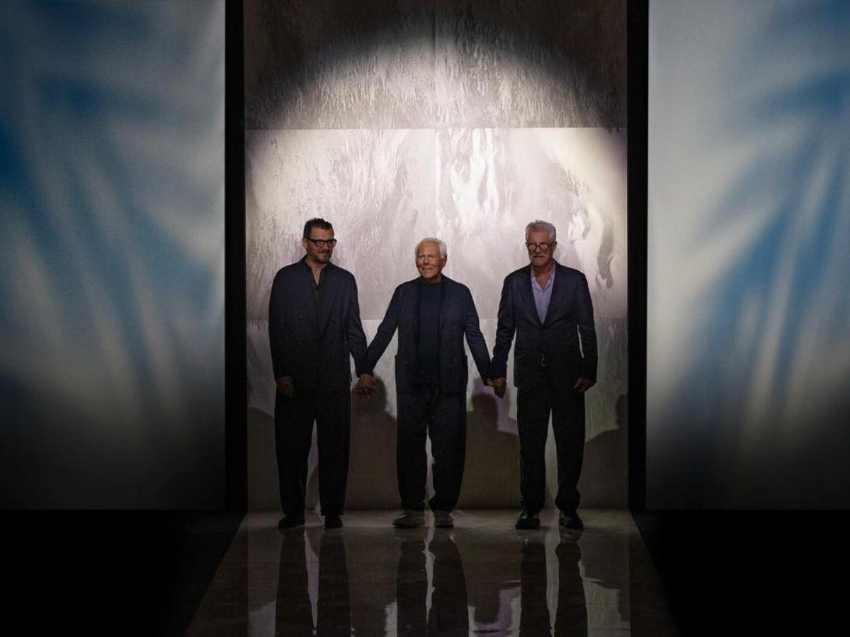 Giorgio Armani presentó su colección masculina para el verano 2025