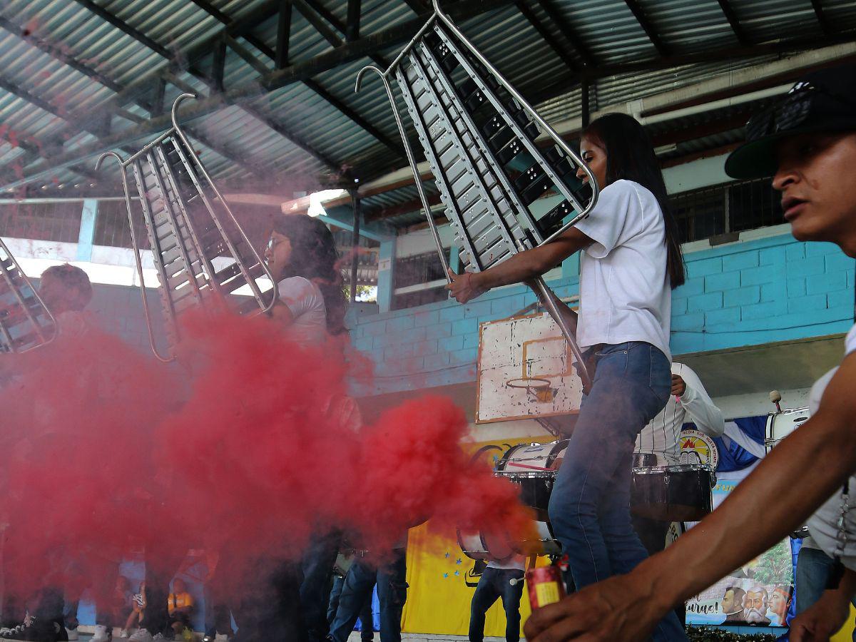 ¡Humo de colores! Así sorprenderá la banda del Técnico Nueva Suyapa en los desfiles patrios
