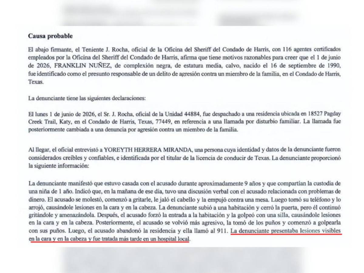 La golpeó con una silla y le jaló el cabello: documento revela motivo de detención de 'La Tafloo' en Houston