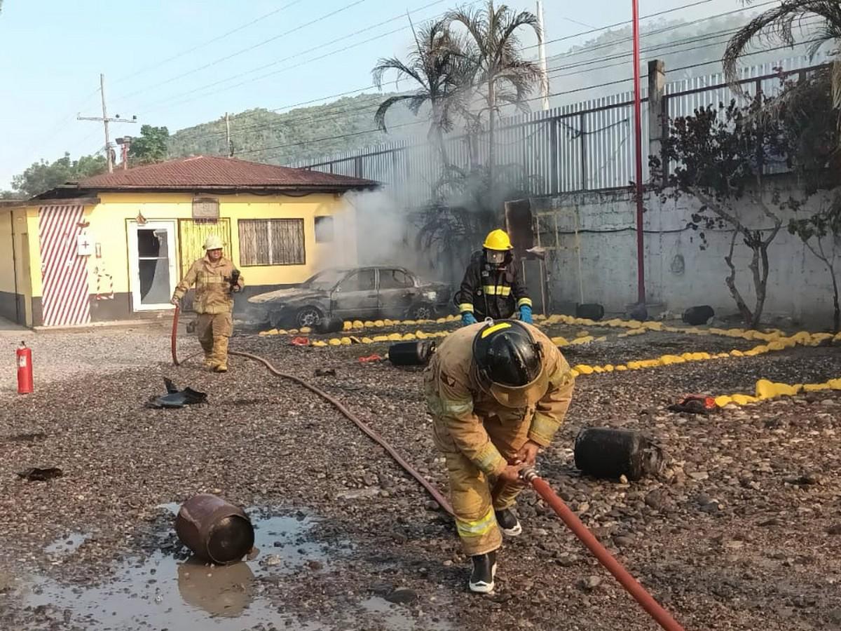 Tres personas con graves quemaduras tras explosión de planta de gas en Atlántida
