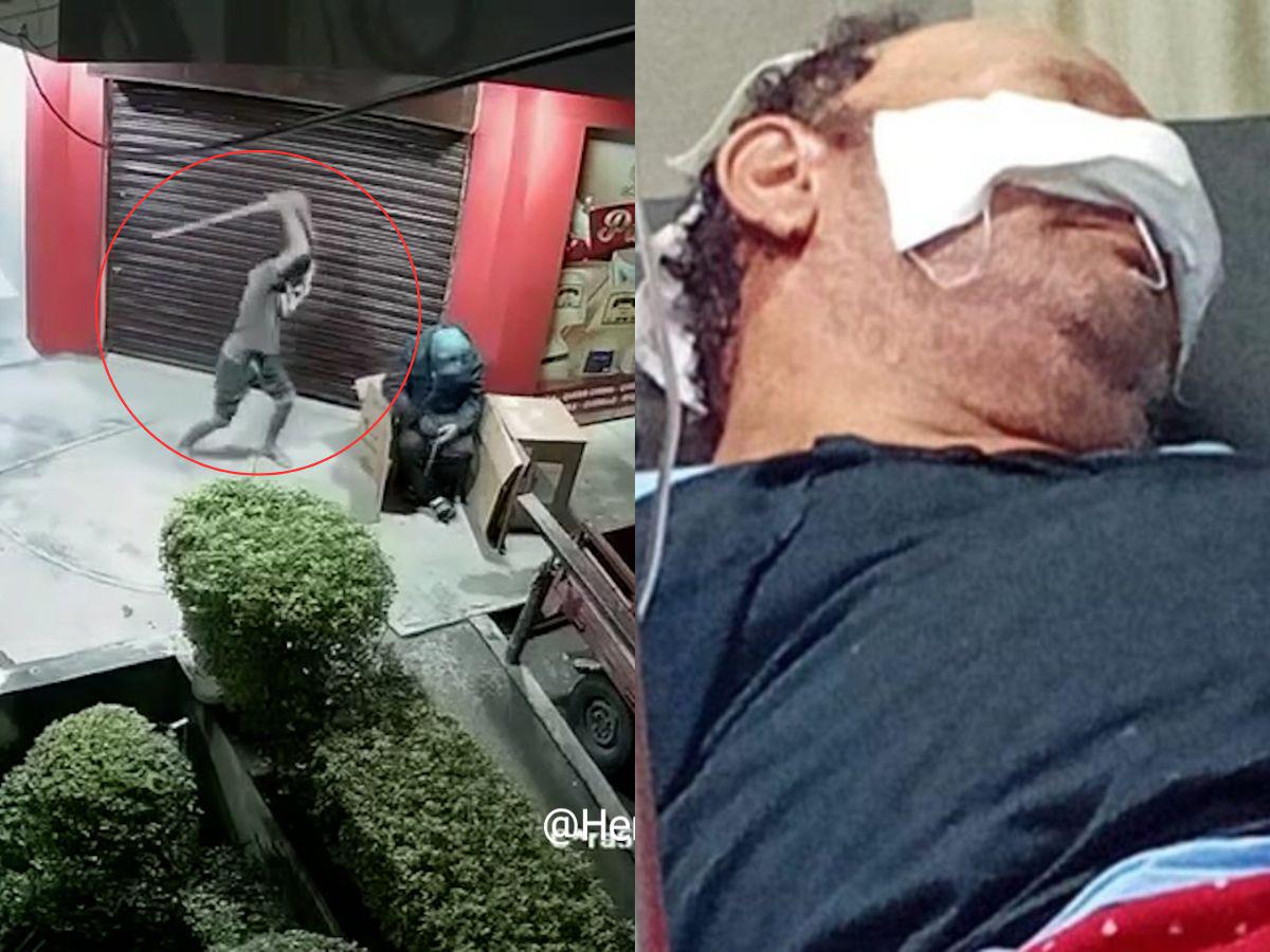 Cuadro a cuadro del ataque de un asaltante a un guardia de la tercera edad en La Ceiba