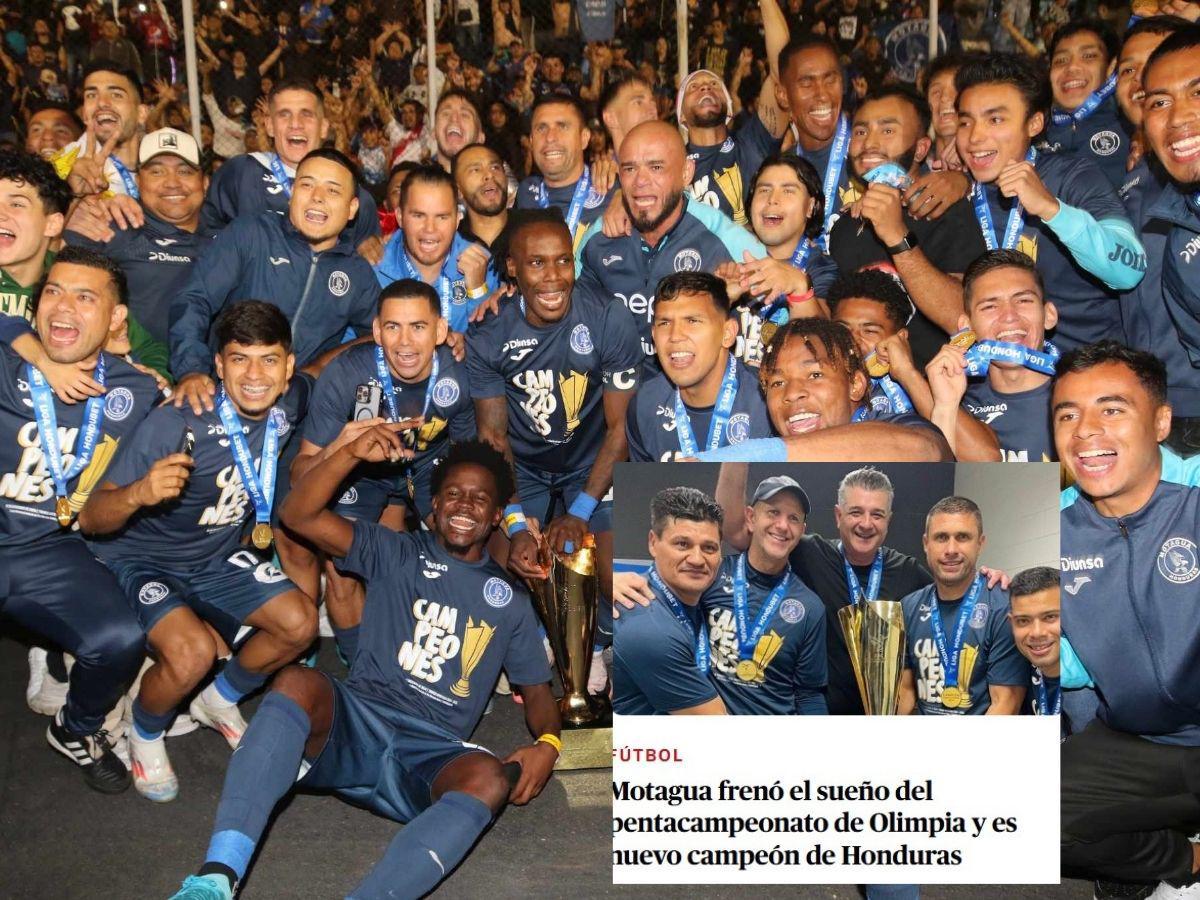 Lo que dice la prensa internacional tras título de Motagua y dejan mensaje a Olimpia