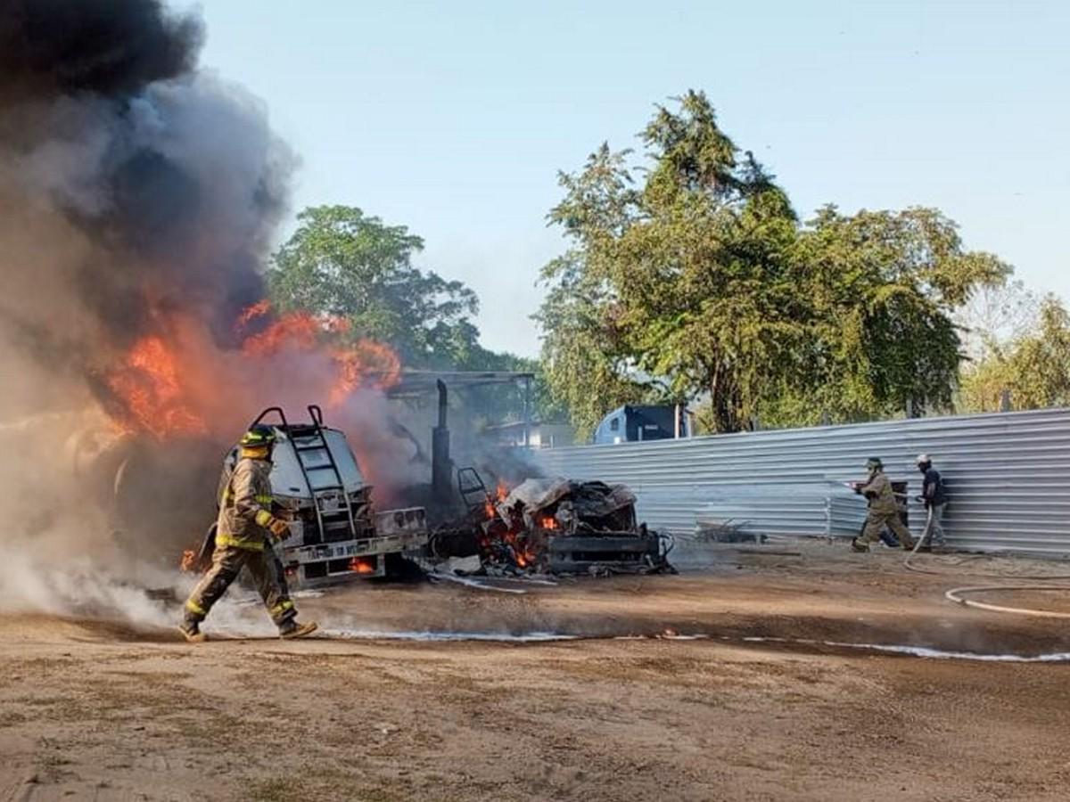 Debido a la cercanía de combustible, la explosión ocurrió en cuestión de segundos.