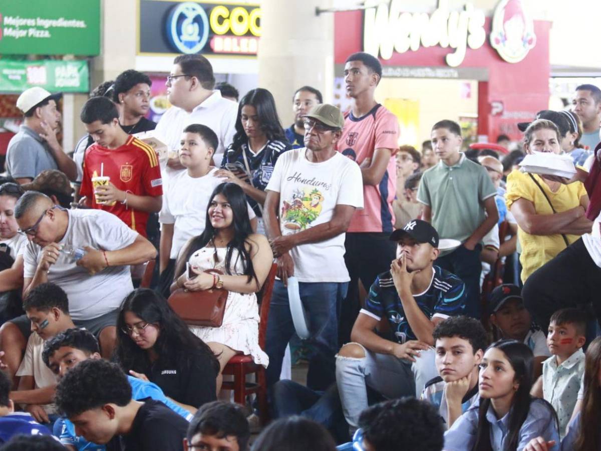 Tensión total: hondureños vivieron con intensidad la final del Mundial entre España y Argentina