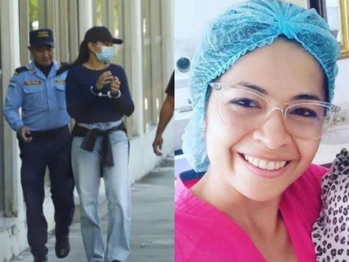 Esposada, con gorra y la mirada perdida: así llegó la odontóloga que mató a su bebé de tres años a la audiencia