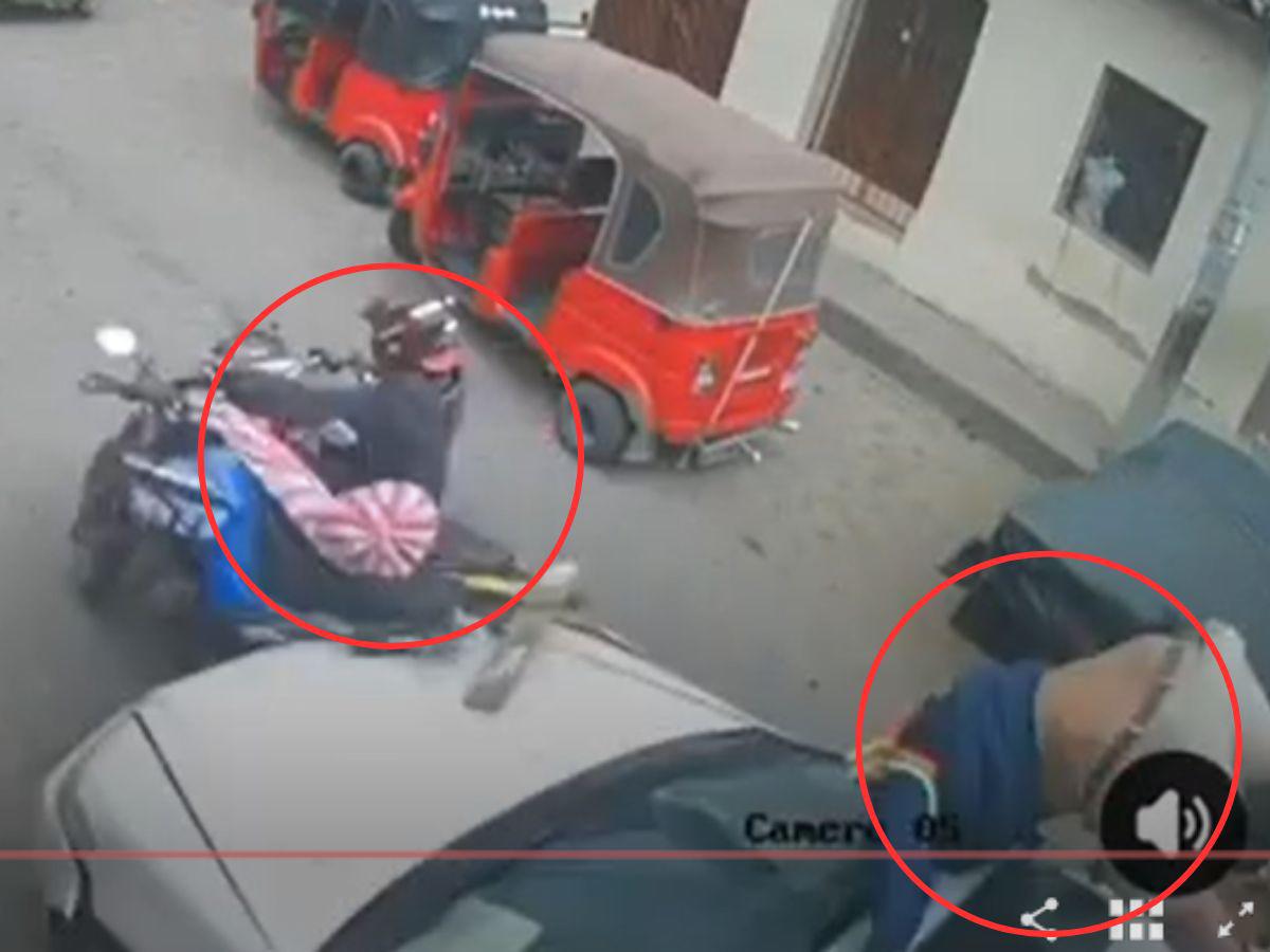 Cuadro a cuadro: así fue embestida de vehículo a motociclistas en Lempira