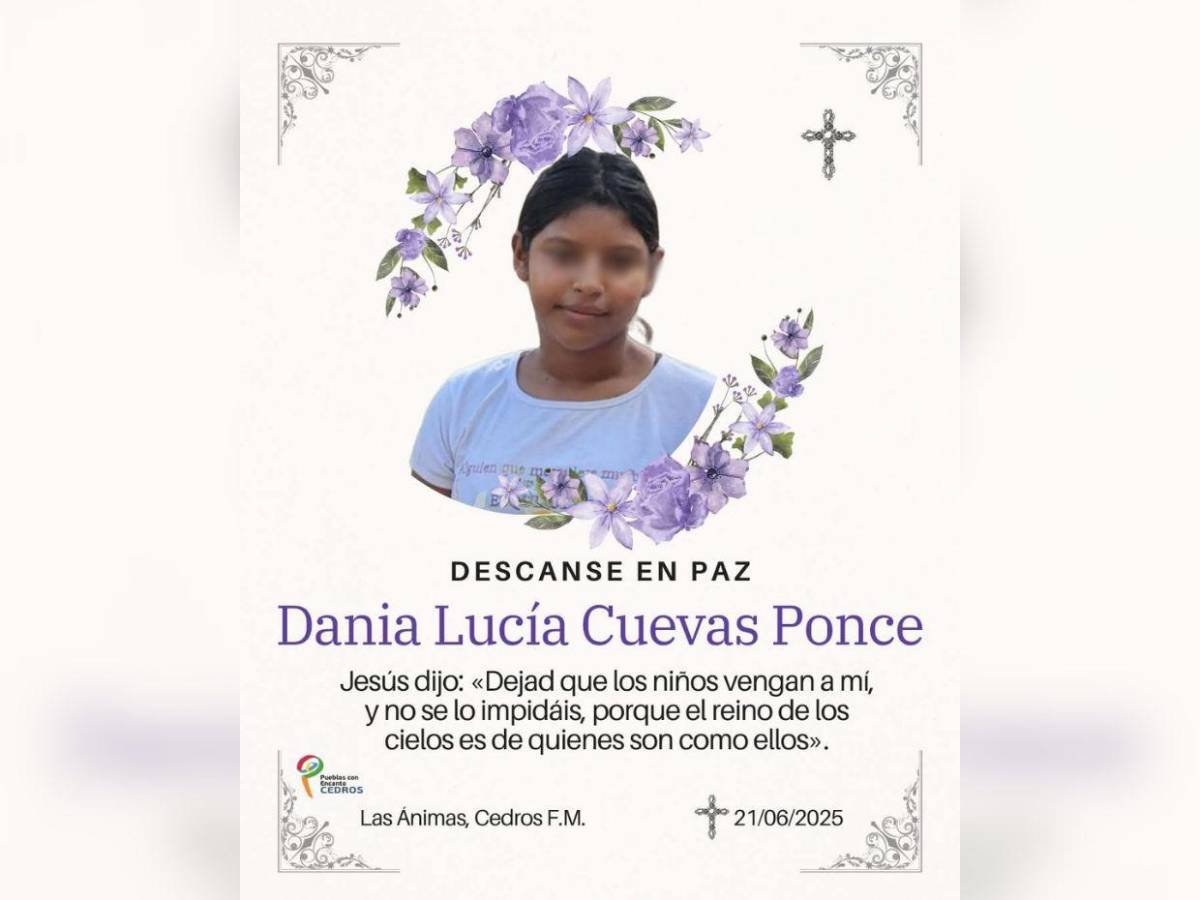 Dania Ponce, menor asesinada por negarse a ser novia de Dely Barahona