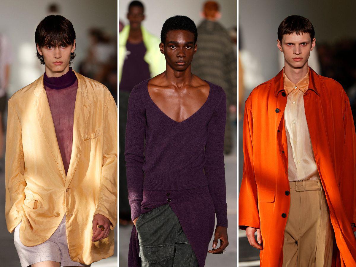 El hombre enseña piel en la Semana de la Moda de París